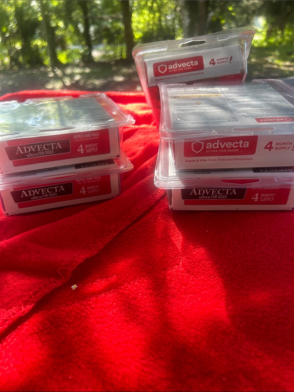 Advecta Ultra for Dogs Flea & Tick lot of 5 boxes. New. 20 doses.